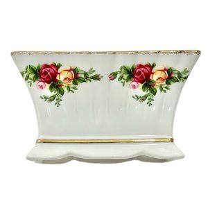 ROYAL ALBERT 1962 Old Country Roses Vintage Sugar Bowl Trinket Box EUC